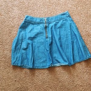 3 for $30!! Jean skirt zipper back forever 21